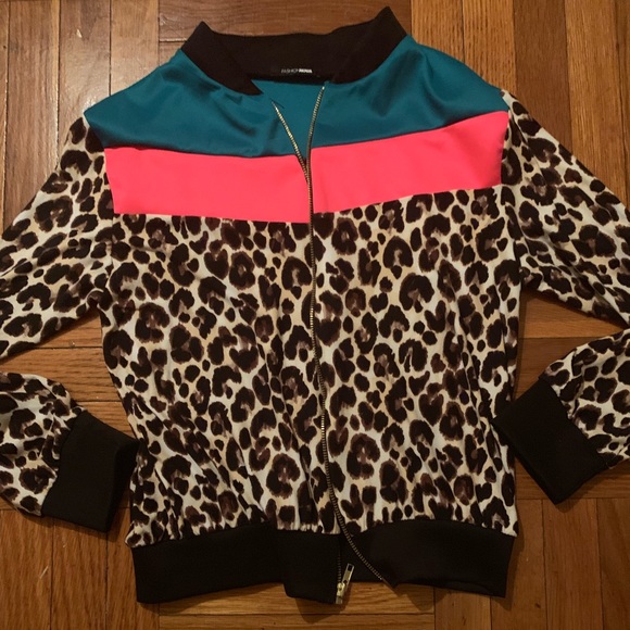 Cheetah print color block track suit !! 🔥🔥🔥 - Picture 1 of 2